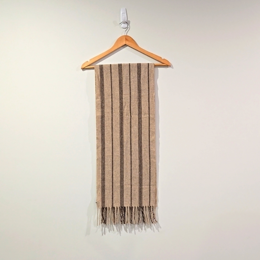 Vintage Danier Neutral Unisex Wool Academia Preppy Scarf